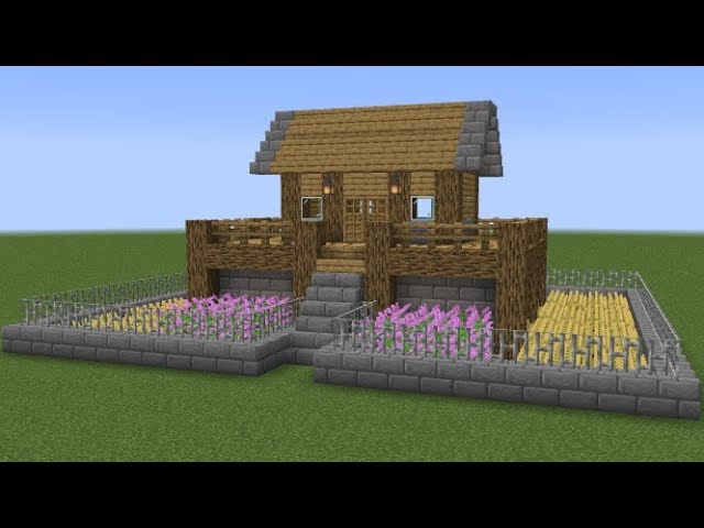 Майнкрафт - Как построить небольшой фермерский дом. Minecraft