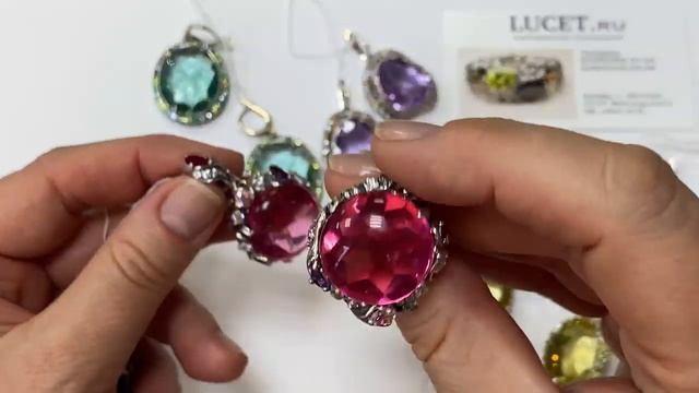 Самые красивые крупные украшения из серебра. Кольца и серьги  Завод Вега.
