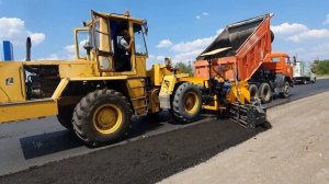 Укладчик-отсыпщик обочин Madrog с асфальтогранулятом. part 9