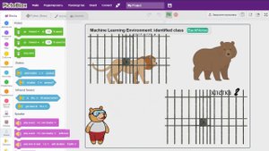 35.  Управляем голосом животными в PictoBlox!