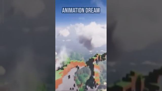 Minecraft dream vs animation dream ?dream on katos cliff jump #viral #minecraft#shorts#hit