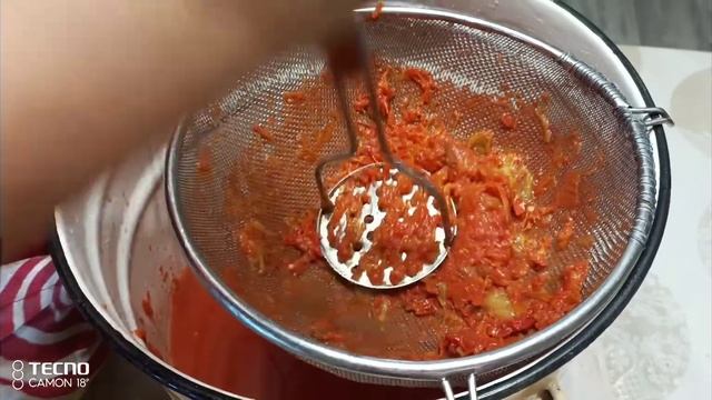 ??Делаю томатный сок.Как быстро протереть  помидоры.Лайфхак.
