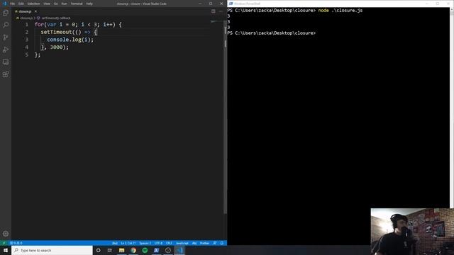 A Common JavaScript Closures Interview Question