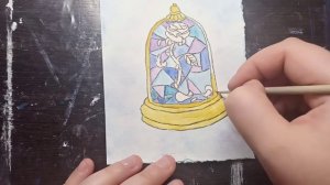 Роза / Рисунок акварелью