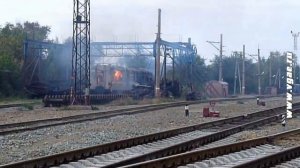 На ЖД путях сожгли вагон 1952 года