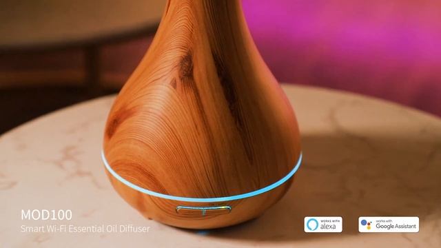 Meross Smart Aroma Essential Oil Diffuser, Smart WiFi Ultrasonic Aromatherapy Diffusers 400ml смотреть онлайн