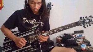 Avenged Sevenfold - Hail To The King in Drop C - MJ guitar solo cover (HD)