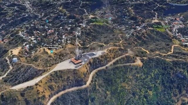 Достопримечательности мира. Знак Голливуда HOLLYWOOD