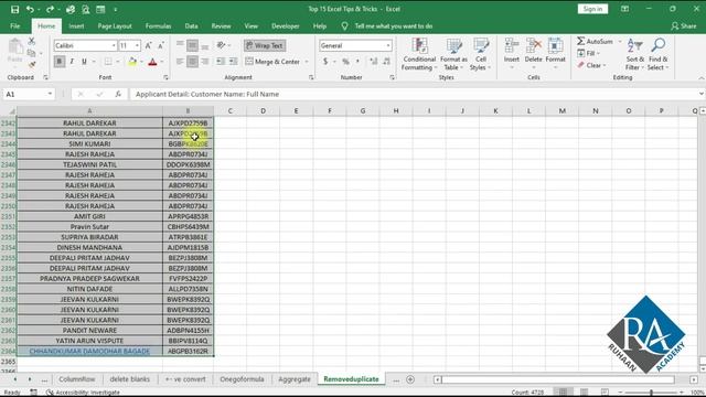 Top 15 excel Tips and Tricks | Ms Excel Tutorial in Hindi | Excel Formula