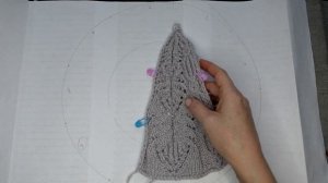 Берет на двух спицах / Как связать берет спицами / Японский ажурный узор спицами