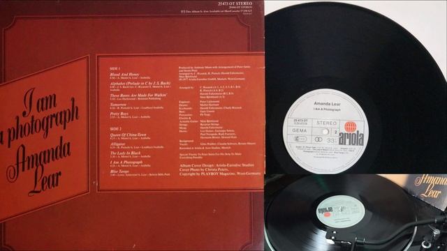 Tomorrow - Amanda Lear 1977 Vinyl Disk 4K музыка на виниле Завтра 1978 Аманда Лир