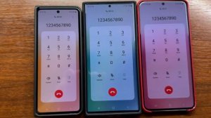 Samsung Galaxy Z Fold 4 vs Note 20 Ultra vs S20 Ultra Android 13 Outgoing Calls from Dialer Keypads