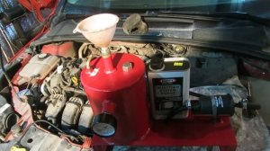 Форд фокус три2,0 чистка инжектора средством винс