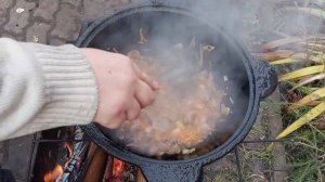 Замутили гречку с сердцами и желудками)))Знаю такое на любителя, коем я и являюсь)))