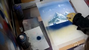 ПЕЙЗАЖ БАЛЛОНЧИКАМИ/КАК НАРИСОВАТЬ ПЕЙЗАЖ БАЛЛОНЧИКАМИ/Landscape spray cans