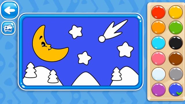 Учим цвета - обучающие игры для детей и раскраски