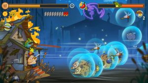 Swamp Attack прохождение испытаний #1 уровни 1-4