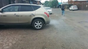 Nissan Murano белый дым 2