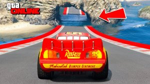 СМОЖЕТ ЛИ МОЛНИЯ МАКВИН ПРОЕХАТЬ ОГРОМНУЮ ЛУЖУ? - ЭКСПЕРИМЕНТЫ ГТА 5