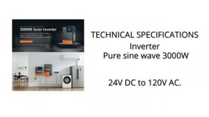 Solar Inverter 3000W 24V to 110V 2022