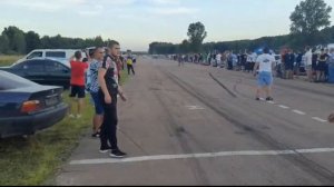 Павел Никоноренков на сером Опеле. 3-е место на автогонках в с. Ладинка