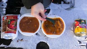 Борщ консервированный, большое тестирование. #борщконсервированный #борщкронидов #борщгалагала