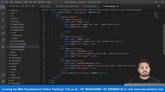 How to Add Form Validation in Laravel | Explained in Hindi | Laravel Tutorial #8