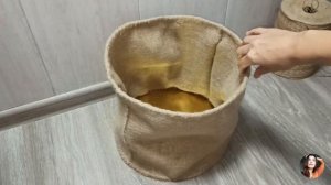 КОРЗИНА ИЗ БЕЛЬЕВОГО ШНУРА И НИТОК/СВОИМИ РУКАМИ/КОРЗИНА ПОД ЦВЕТЫ/КОРЗИНА ИЗ ВЕРЕВКИ ЛЕГКО И ПРОСТ