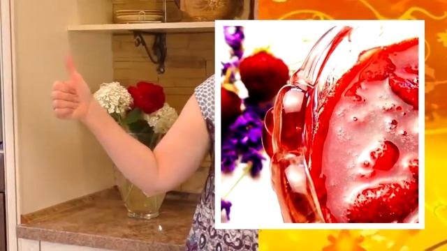 Варенье джем с пектином из клубники или любое другое.