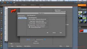 Photoshop Elements - How to use printer color profiles with Photoshop Elements Epson Mac