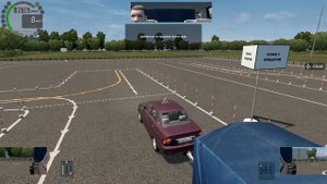 Как сдать экзамен на прицеп! Парковка задом!City Car Driving