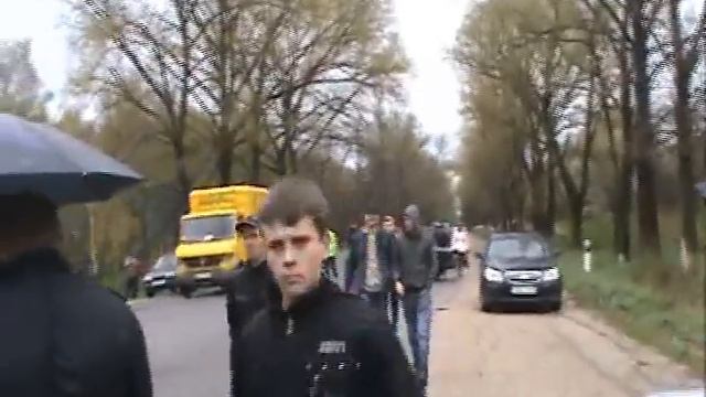 Перекрытие трассы в Купчинь смотреть онлайн