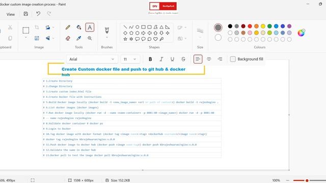 docker custom image creation & Pushing to GitHub & Docker Hub смотреть онлайн