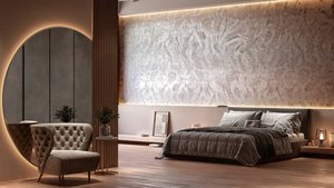 Travertino - эффект "Серебристый камень"| декоративное покрытие Clavel