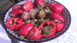 Шашлык в самодельном тандыре - просто и вкусно !