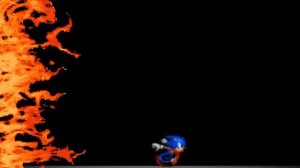 Sonic runs for his life (Short Stick Nodes Sprite Animation)