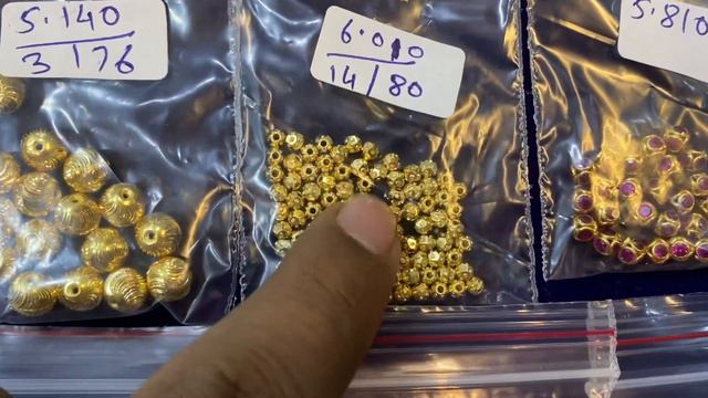 Exclusive gold beads in new shapes starting from 1gm 50pcs 8106103401 Nidhi jewellery’s смотреть онлайн