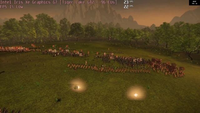 ? Intel Iris Xe Graphics G7 - Total War: THREE KINGDOMS gameplay benchmarks (1080p) смотреть онлайн