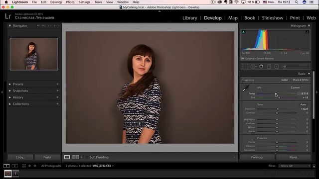 Как установить баланс белого в Adobe Lightroom? смотреть онлайн