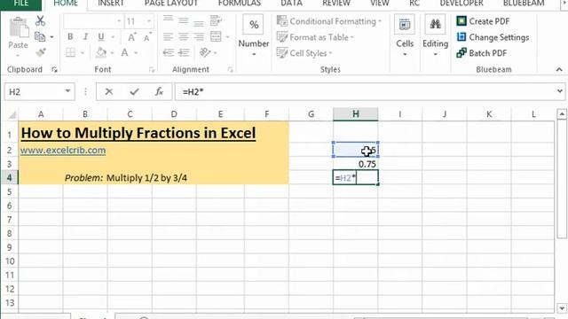 How to Multiply Fractions in Excel смотреть онлайн