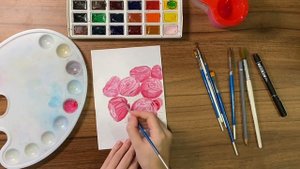 Как нарисовать цветы акварелью. Рисование акварелью для начинающих