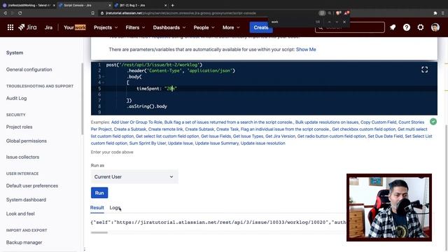 ScriptRunner for Jira Cloud - Add worklog with comments