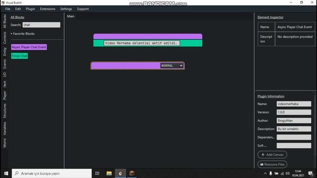JAVA BILMEDEN KOD KULLANMADAN MINECRAFT PLUGIN YAPMAK! | Bukkit Coding смотреть онлайн