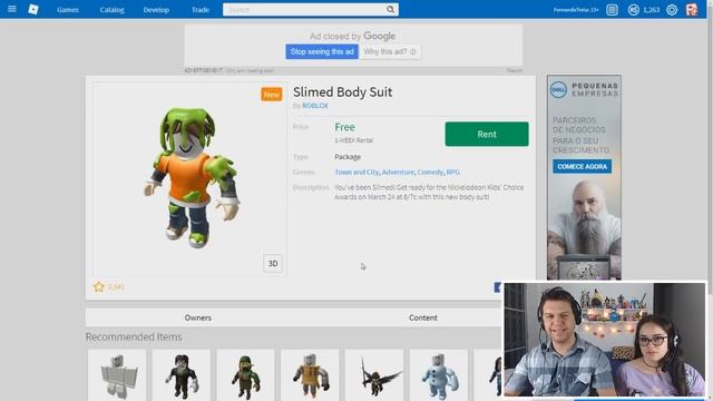 CORPO GRÁTIS DE SLIME NO ROBLOX (SLIMED BODY SUIT) смотреть онлайн
