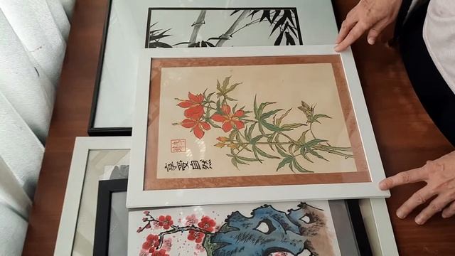 Китайская живопись. Оформление картины. смотреть онлайн