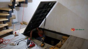 Напольный люк под ламинат из проф-трубы