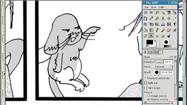 Screentones in Gimp смотреть онлайн