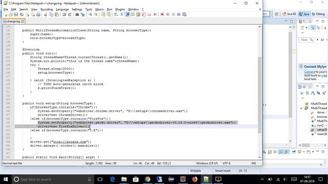 Java MultiThreading With Automation Framework(Selenium)