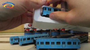 Вагон Метро 7й и игрушки машинки Городской транспорт. Железная дорога и поезда для детей. Metro