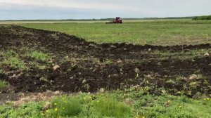 Вспашка поля БДТ новым кировцем